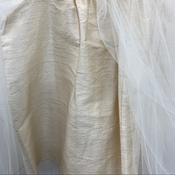 ABS Collection By Allen Schwartz 100% Silk Strapless Dress Size 2 - Picture 5 of 12